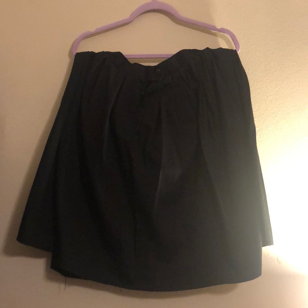 Black mini skirt